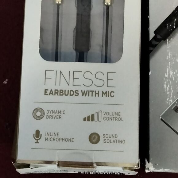 New Without tags "Finesse" earbuds with mic & Micro-USB Cable - Picture 5 of 8